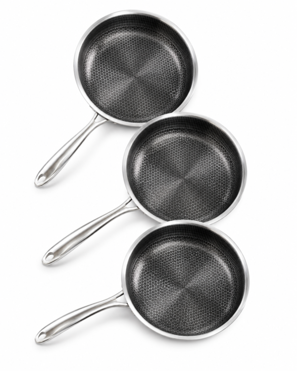 Honeycomb Non Stick SS Frying Pan